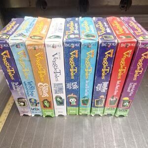 Veggie Tales VHS Lot of 9
